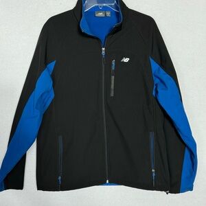 New Balance Men’s Medium Black Blue Full‎ Zip Jacket